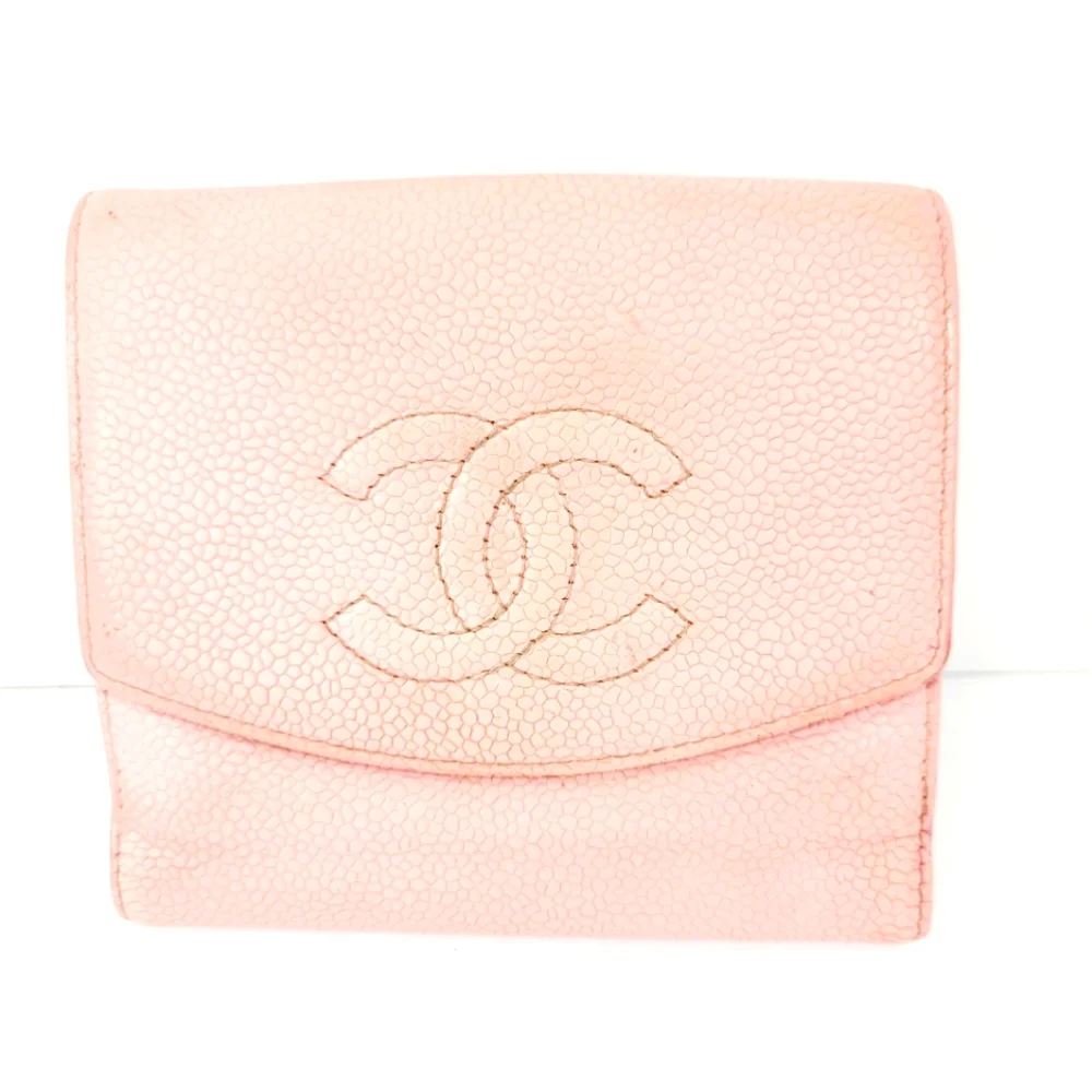 Chanel Leather Trifold Wallet
